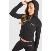 Juicy Couture Bluza Rozpinana Z Kapturem Logo Jsy
