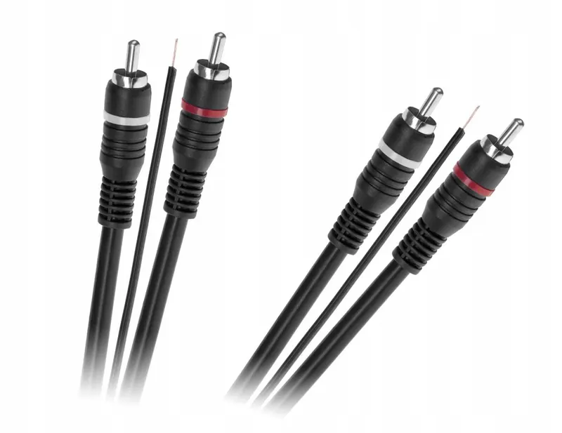Kabel 2 x Rca 2 x Rca z żyłą sterującą Lechpol Electronics