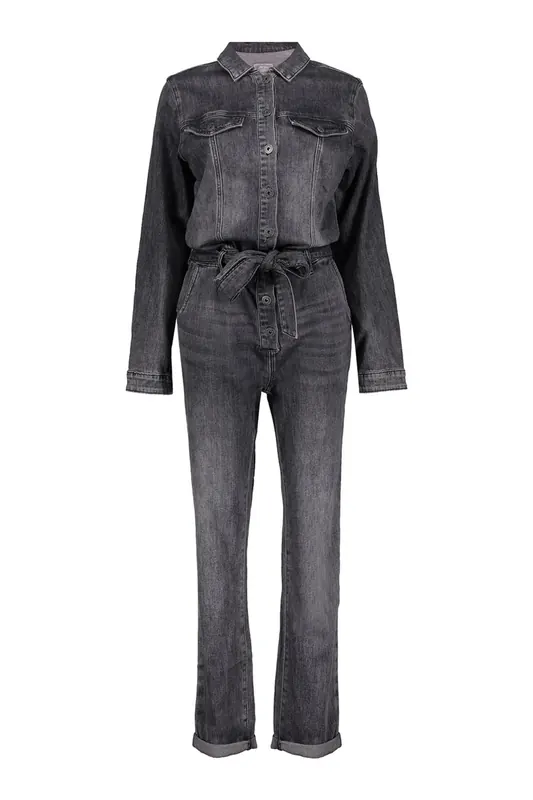 Geisha Jeans Jumpsuit Grey Denim Maat: M | Jumpsuits Outlet | Dames | Grijs