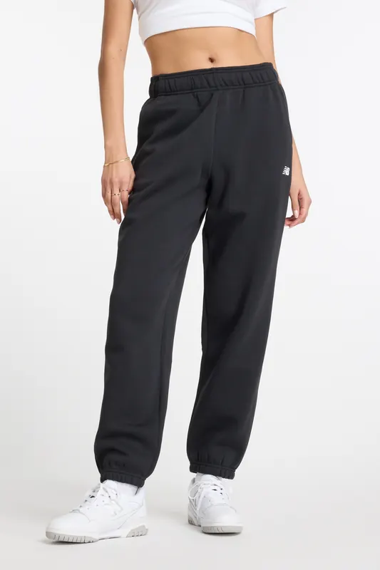 New Balance Sport Essentials Fleece Jogger Black Maat: L | Joggingbroeken Outlet | Dames | Zwart