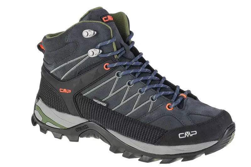 CMP Rigel Mid 3Q12947-51UG, Męskie, Szare, buty trekkingowe, skóra zamszowa, rozmiar: 46