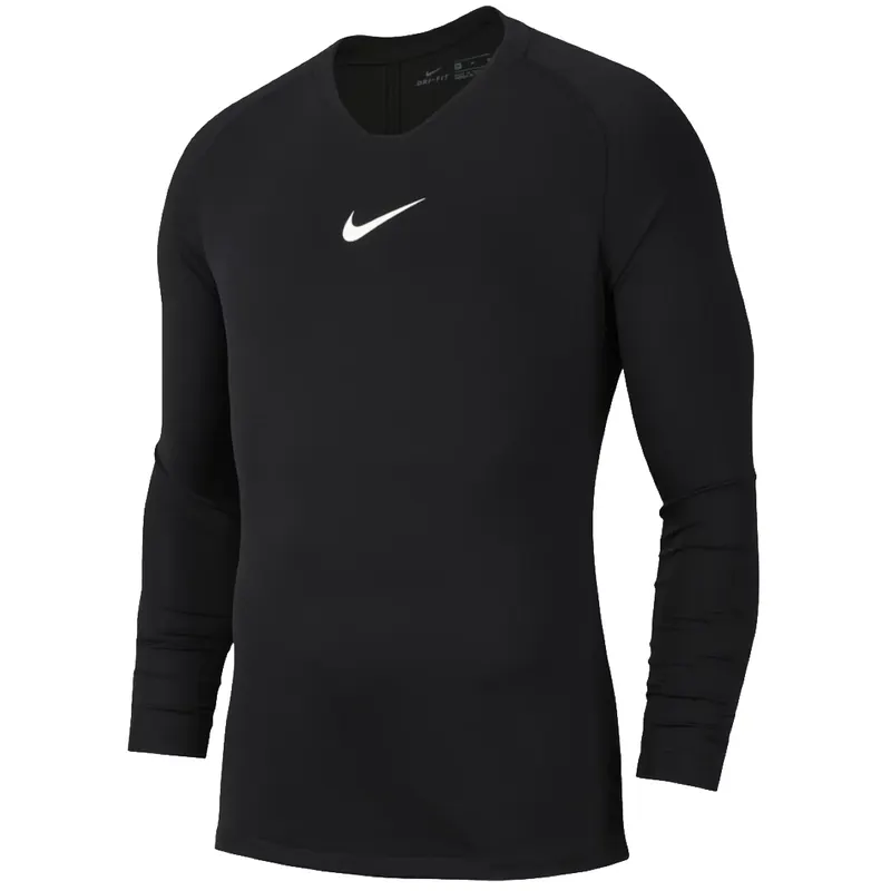 Nike Dry Park First Layer Longsleeve AV2609-010, Męskie, Czarne, longsleevy kompresyjne, poliester, rozmiar: L