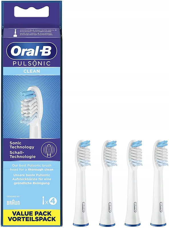 Końcówki do szczoteczki Oral-B Pulsonic Clean soniczna 4 sztuki