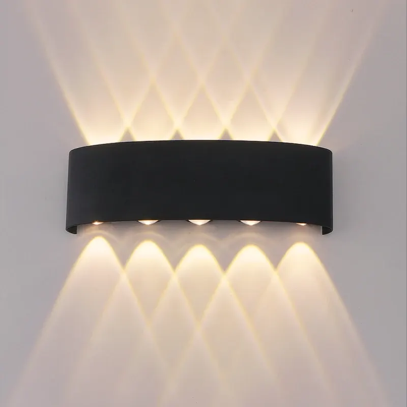 Lampa ścienna LED w górę i w dół Wodoodporna lampa ścienna do sypialni Salon Korytarz Wewnętrzne oświetlenie zewnętrzne
