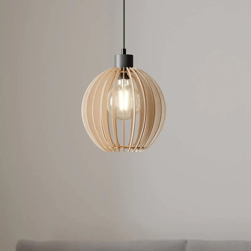Żyrandol Envostar Clay Sklejka brzozowa Ø 23 cm