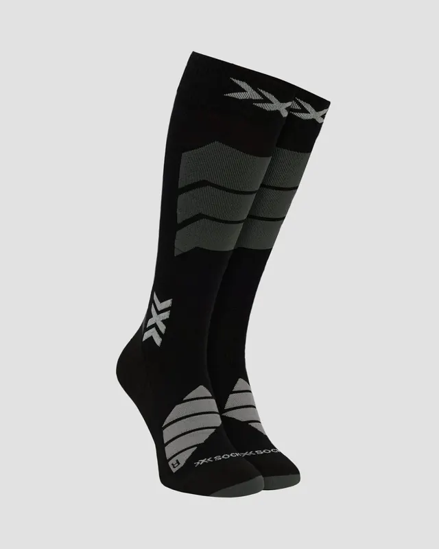 Skarpety unisex X-Socks SKI EXPERT SILK MERINO OTC X BLACK/LIGHT GREY czarne (39/41)