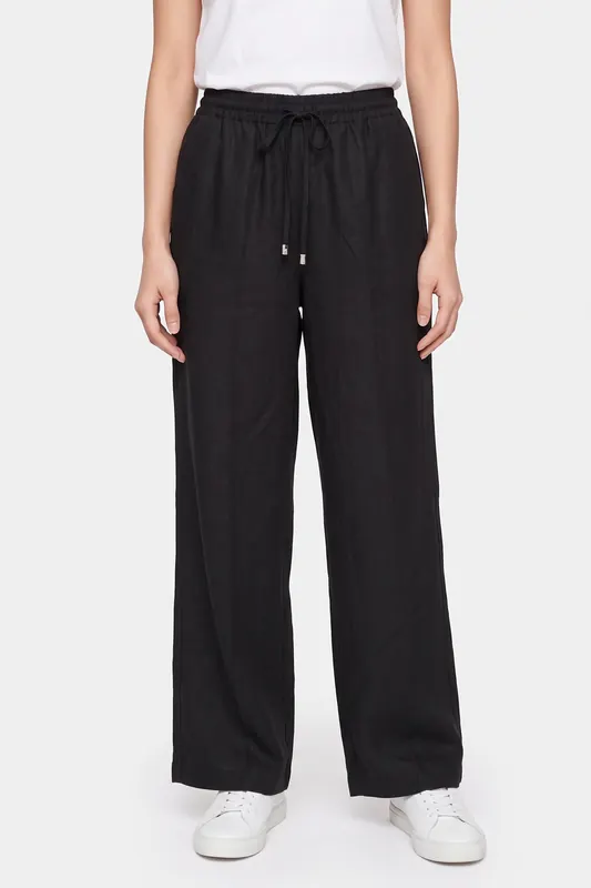 Karl Lagerfeld Casual Day Pant Black Maat: XL | Wijde Broeken Outlet | Dames | Zwart