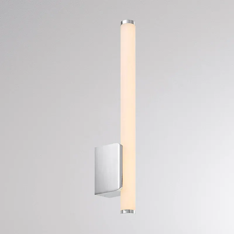 Kinkiet LED VINA UP S, chromowany, wysokość 40 cm, IP44 CCT