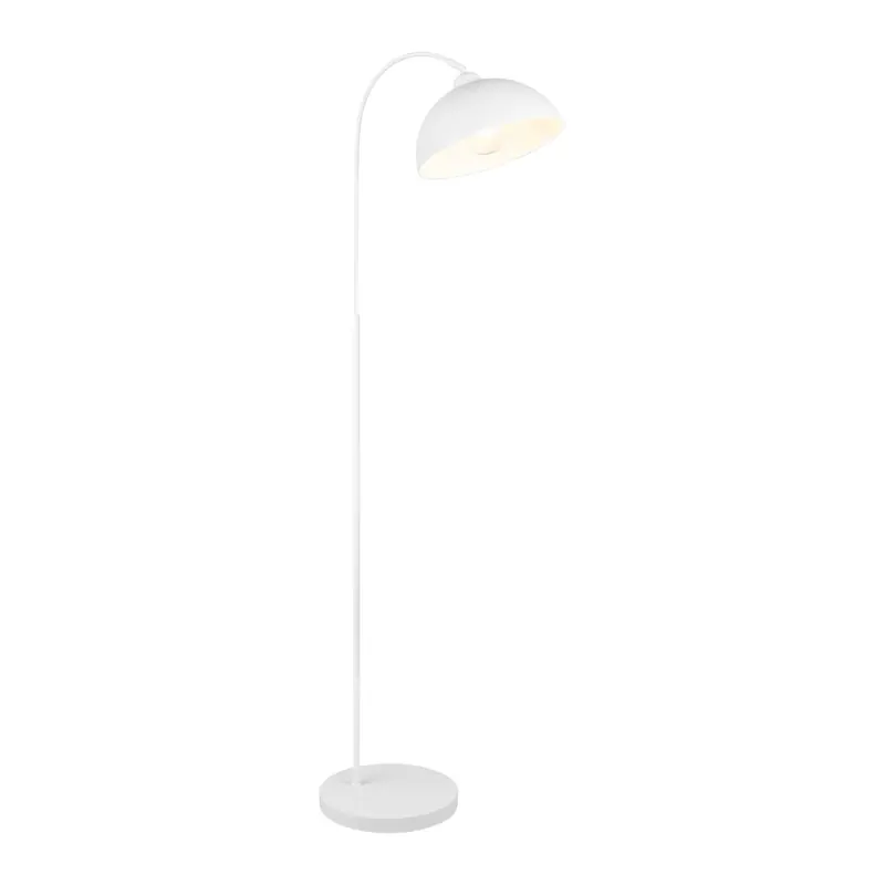 Biała lampa stojąca z metalowym kloszem (wysokość 170 cm) Sierra – Reality