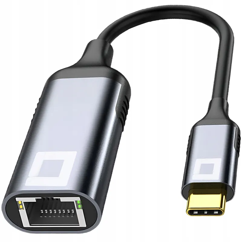 Przejściówka Usb-c Ethernet Adapter Karta Sieciowa Lan Gigabit RJ45 2,5 Gb