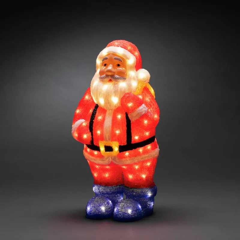 Figurka dekoracyjna LED Mikołaj kolorowy IP44 55cm