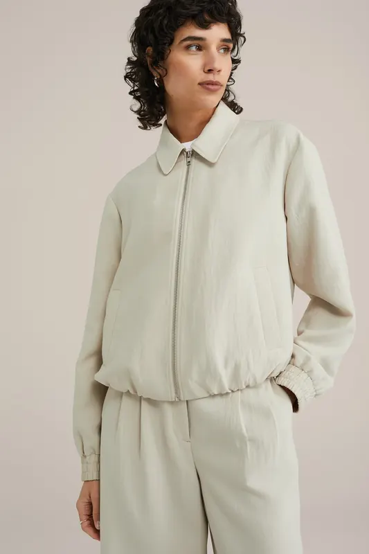We Fashion Bomber Beige Maat: 40 | Bomberjacks Outlet | Dames | Beige