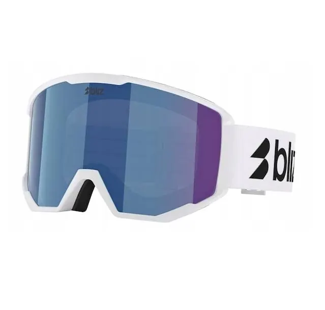 BLIZ gogle narciarskie spark biało-niebieskie (one size)