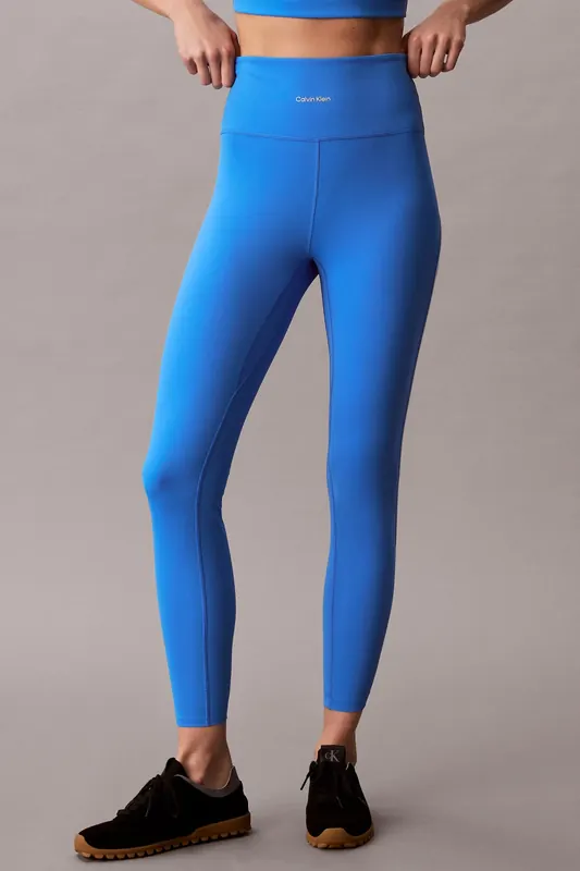 Calvin Klein Icon Sport Hw 7/8 Legging Aegean Ocean Maat: M | Leggings Outlet | Dames | Blauw
