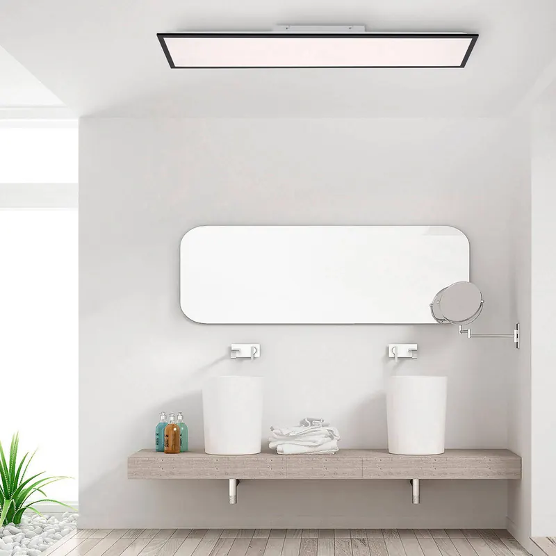 Panel do montażu LED Flat CCT, czarny, 119 x 29 cm