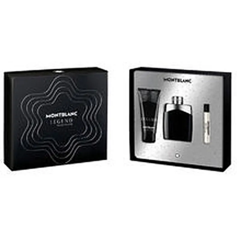 Mont blanc Zestaw prezentowy Legend eau de toilette 100 ml, żel pod prysznic 100 ml i miniatura eau de toilette 7,5 ml - 100 ml