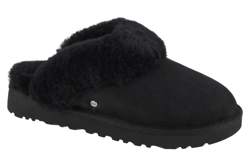 UGG Classic Slipper II 1130876-BLK, Damskie, Czarne, kapcie, skóra zamszowa, rozmiar: 38