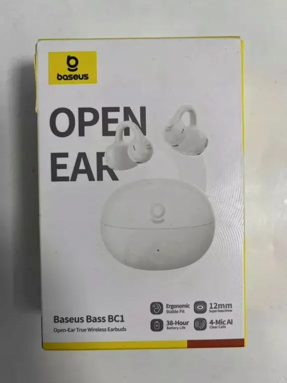 Słuchawki Ows Baseus Bass BC1 z klipsem białe Baseus