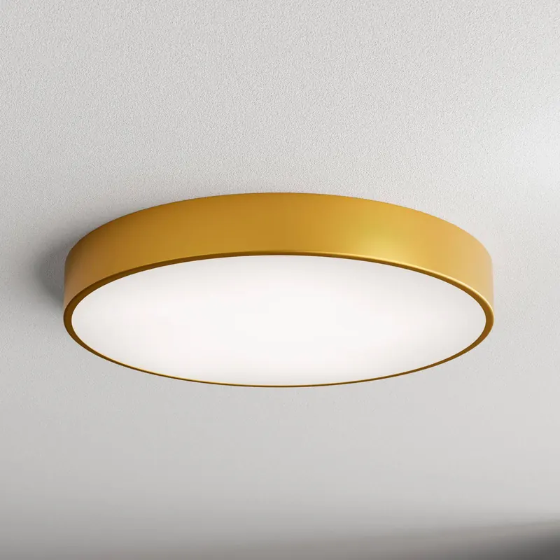 Lampa sufitowa Cleo, Ø 60 cm, IP20, kolor złoty, metal, E27