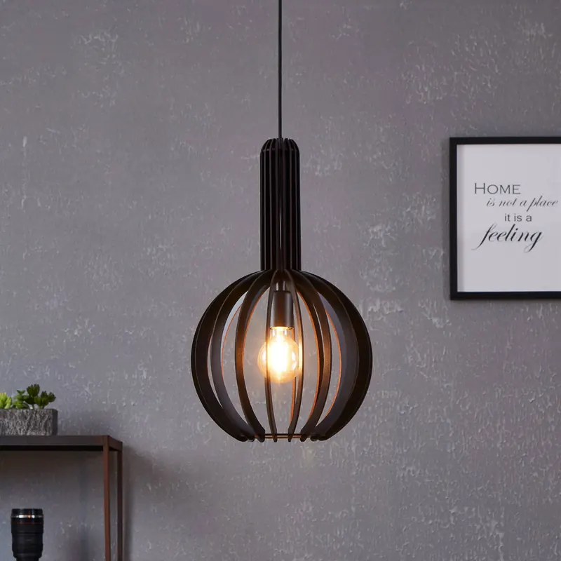 Lampa wisząca Velasco w kolorze czarnym, Ø 31 cm