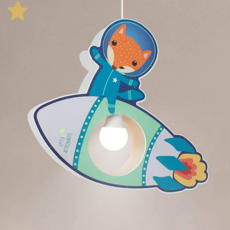 Lampa wisząca w kształcie rakiety Little Astronauts