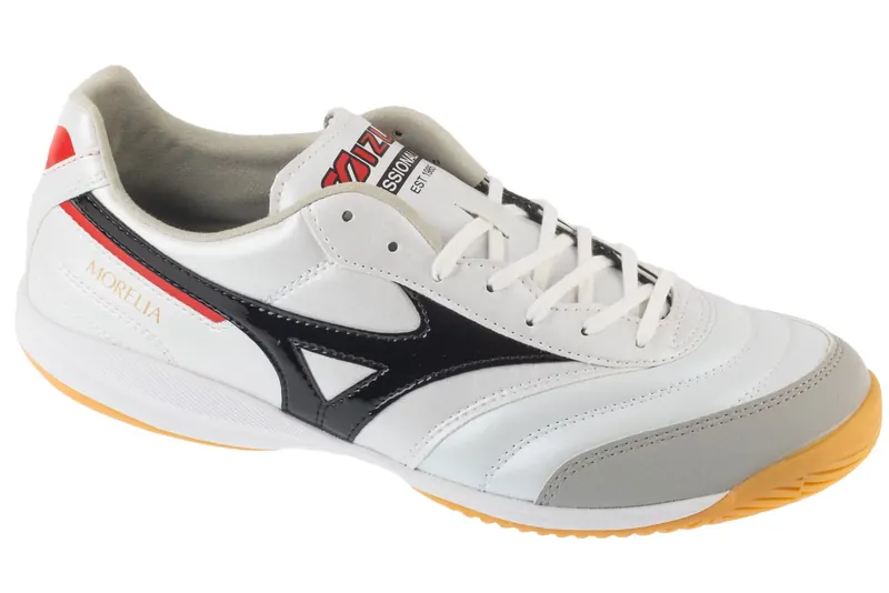 Mizuno Morelia Sala Pro IN Q1GA251309, Męskie, Białe, buty halowe - halówki, skóra syntetyczna, rozmiar: 42