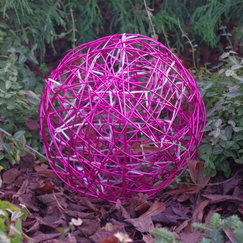 Kula LED 3D Galax Fun, Ø 30 cm, fuksja