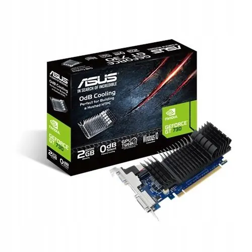 Karta graficzna Asus GeForce Gt 730 2GB DDR5 z pasywnym chłodzeniem
