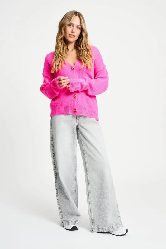 POM Amsterdam Cardigan - Dashing Pink Maat: 40 | Jassen Outlet | Dames | Roze