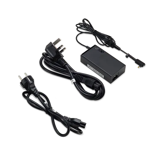 Zasilacz prądu przemiennego 65W–19V do notebooków – przewód zasilający (EU/UK)