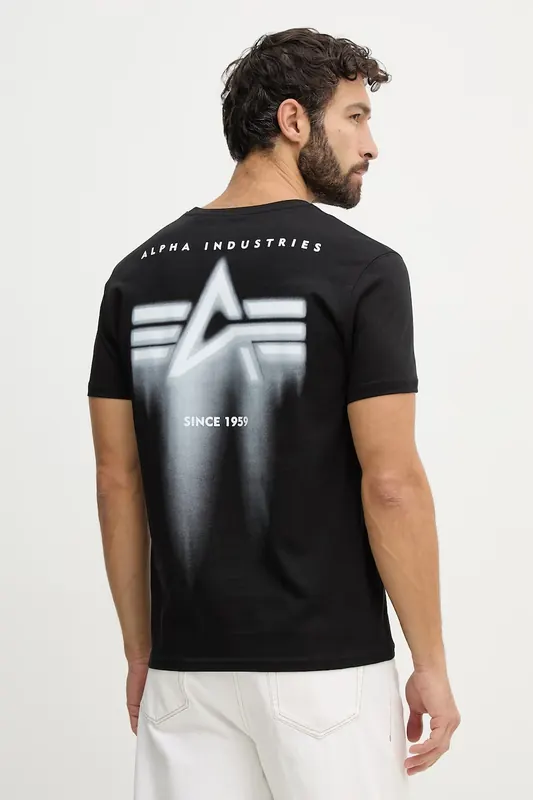 Alpha Industries t-shirt bawełniany Spray Print