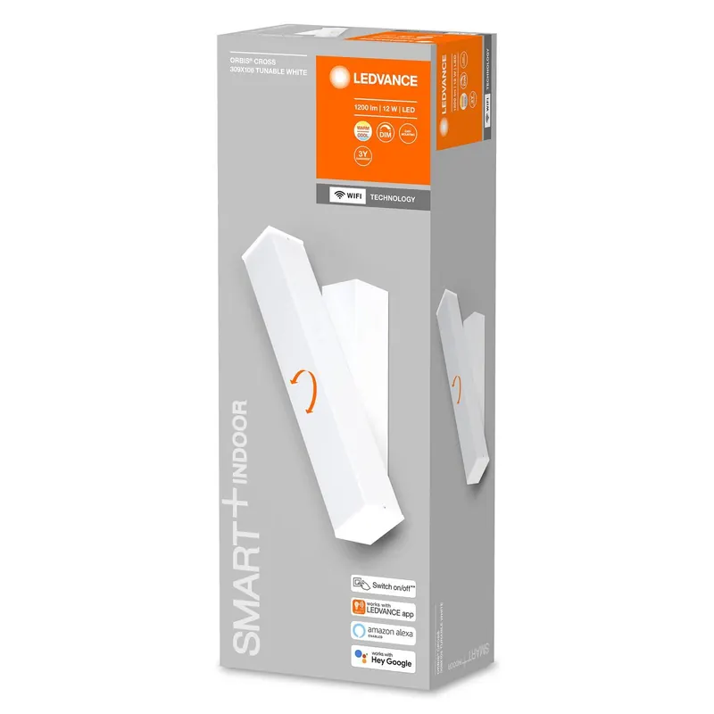 LEDVANCE SMART+ WiFi Orbis Wall Cross, biała