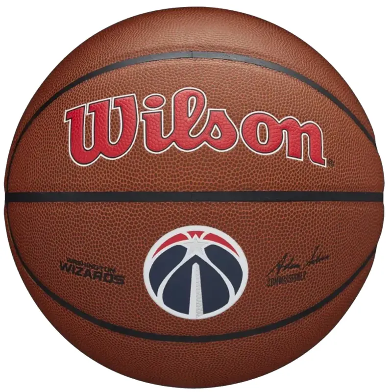 Wilson Team Alliance Washington Wizards Ball WTB3100XBWAS, Unisex, Brązowe, piłki do koszykówki, Skóra kompozytowa, rozmiar: 7