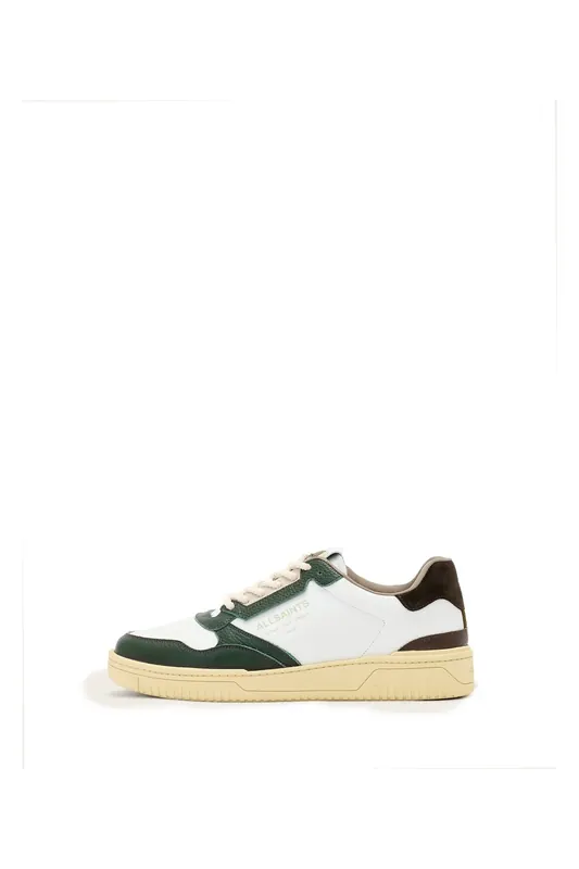 AllSaints Regan Low Top Chalk White/green Maat: 43 | Outdoorschoenen Outlet | Heren | Wit