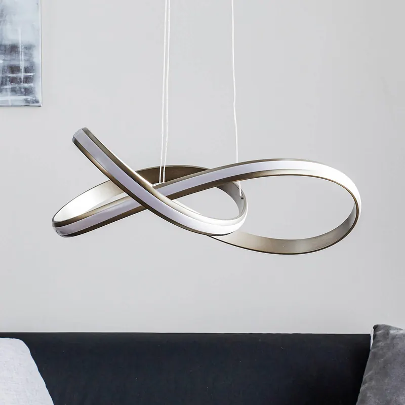 Lampa wisząca LED Melinda, 30W, szara stalowa