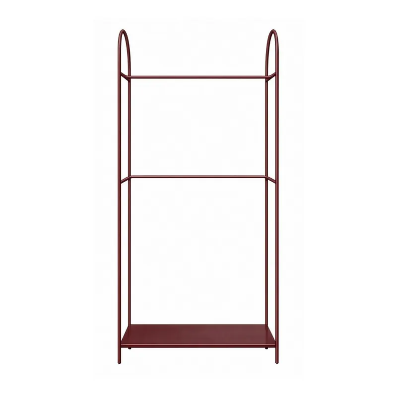 Bordowy metalowy stojak na ubrania 92x186x39 cm Arch – Mette Ditmer Denmark