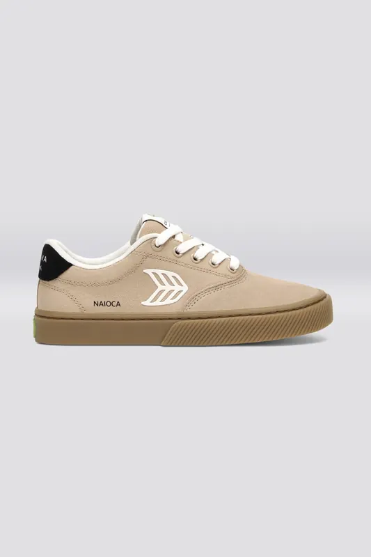Cariuma Naioca Pro Suede And Canvas Stripe Desert Taupe Maat: 37 | Sneakers Outlet | Unisex | Bruin