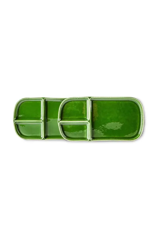 Hkliving zestaw talerzy Emeralds 14 x 27 cm 2-pack