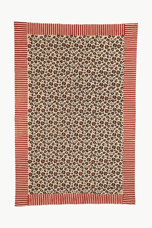 Doing Goods narzuta bawełniana Leopard Single 220 x 140 cm