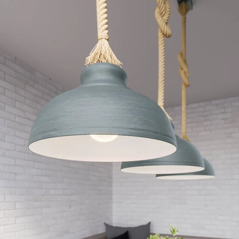 Lindby Chaby lampa wisząca z betonu, 3-punktowa
