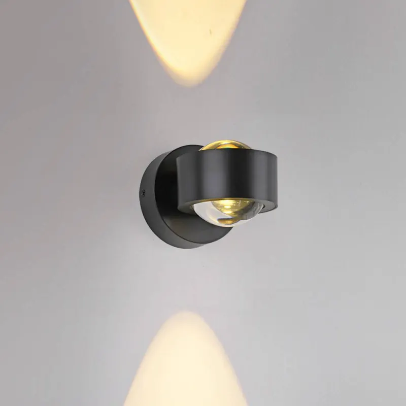 JUST LIGHT. kinkiet LED Chia, czarna, żelazna, 3000 K