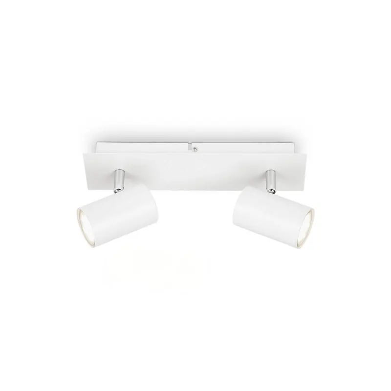 Lampa sufitowa Isil A, biała, 2-punktowa, metalowa, obrotowa