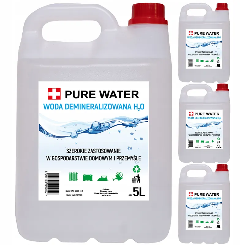 Woda Demineralizowana 20L (4x 5L)