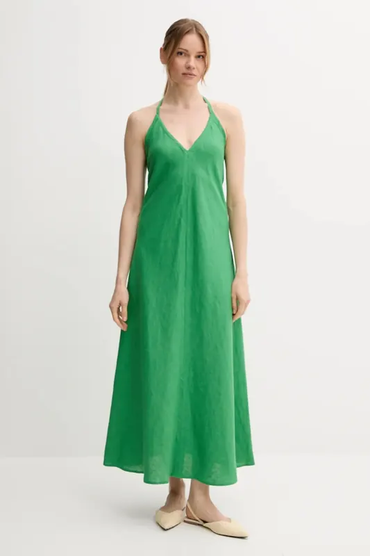 United Colors of Benetton sukienka lniana