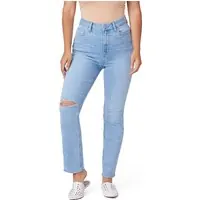 PAIGE Accent Folklore Destructed Maat: W25 | Straight Jeans Outlet | Dames | Blauw