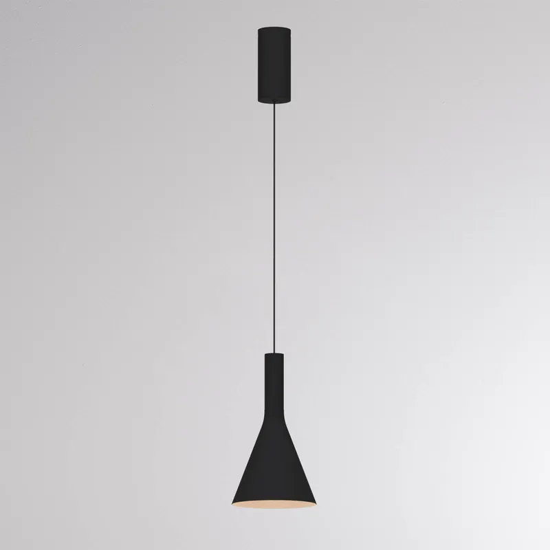 Żyrandol LED LORA I, czarna, Ø 15 cm, ściemniany, 40°, CCT