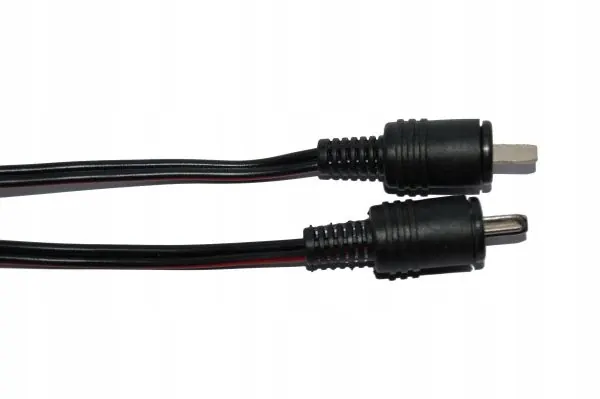 Kabel głośnikowy Din wtyk/wtyk 2x1,5mm, black 2m