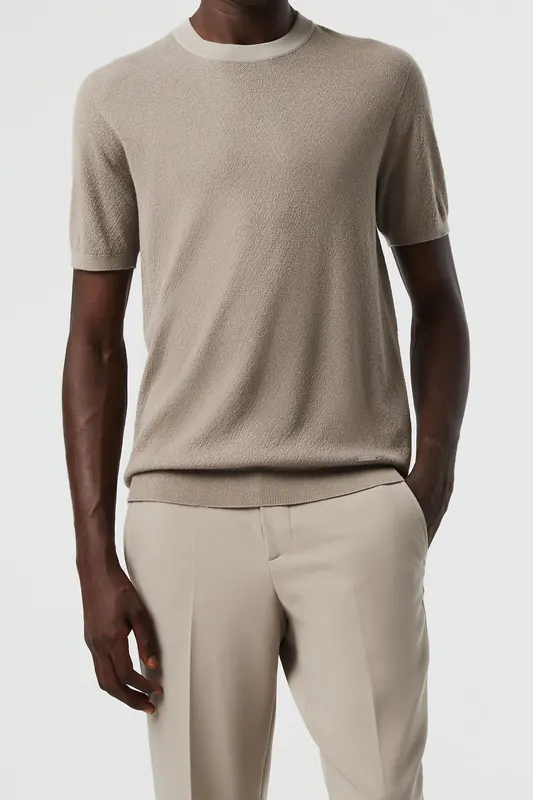 AlphaTauri Fecas V2.y8.01 Flat-knit-shirt Mud Maat: XL | Sweaters Outlet | Heren | Beige