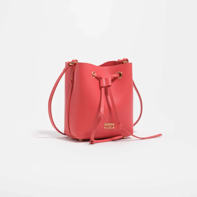 Torebka Chihuahua bucket mini skóra makowa czerwień