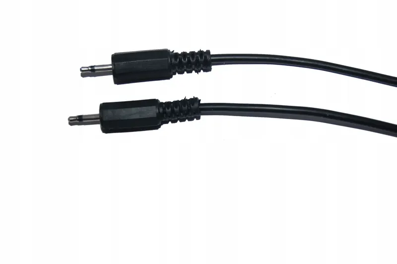 Kabel wtyk 2,5 mono wtyk 2,5 mono czarny 1,5m